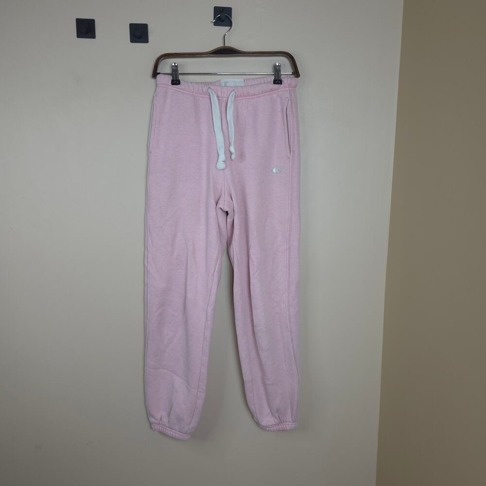 Champion High Rise Pull On Jogger Sweatpants in Pink Size M